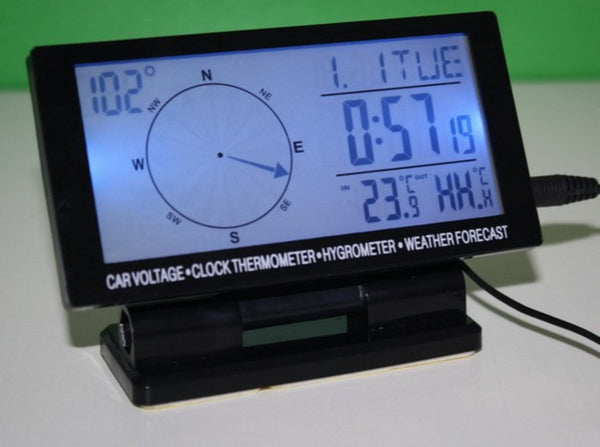 Calendar And Thermometer With Digital LCD Display